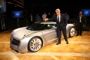 “I wanted to build a modern car that didn’t run on fossil fuel,” explained Jay Leno, at the 2006 unveiling of the turbojet-powered EcoJet he designed with help from General Motors, “but (also) didn’t drive like a Prius."  He later admitted it would need more bio-diesel to run the sports car "than an Amish farm could produce in a year."