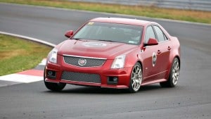 The 2010 Cadillac CTSv posted six of the seven fastest laps during a take-on-all-comers race at Monticello Motor Club.