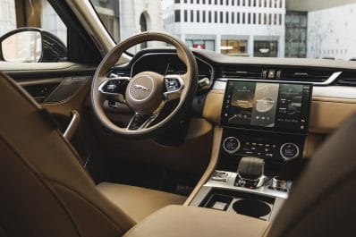 2021 Jaguar F-Pace cockpit
